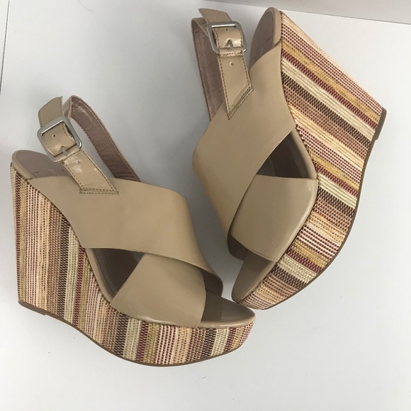 BCBGeneration Shoes - BCBGeneration Patent Leather Imana Platform Wedges